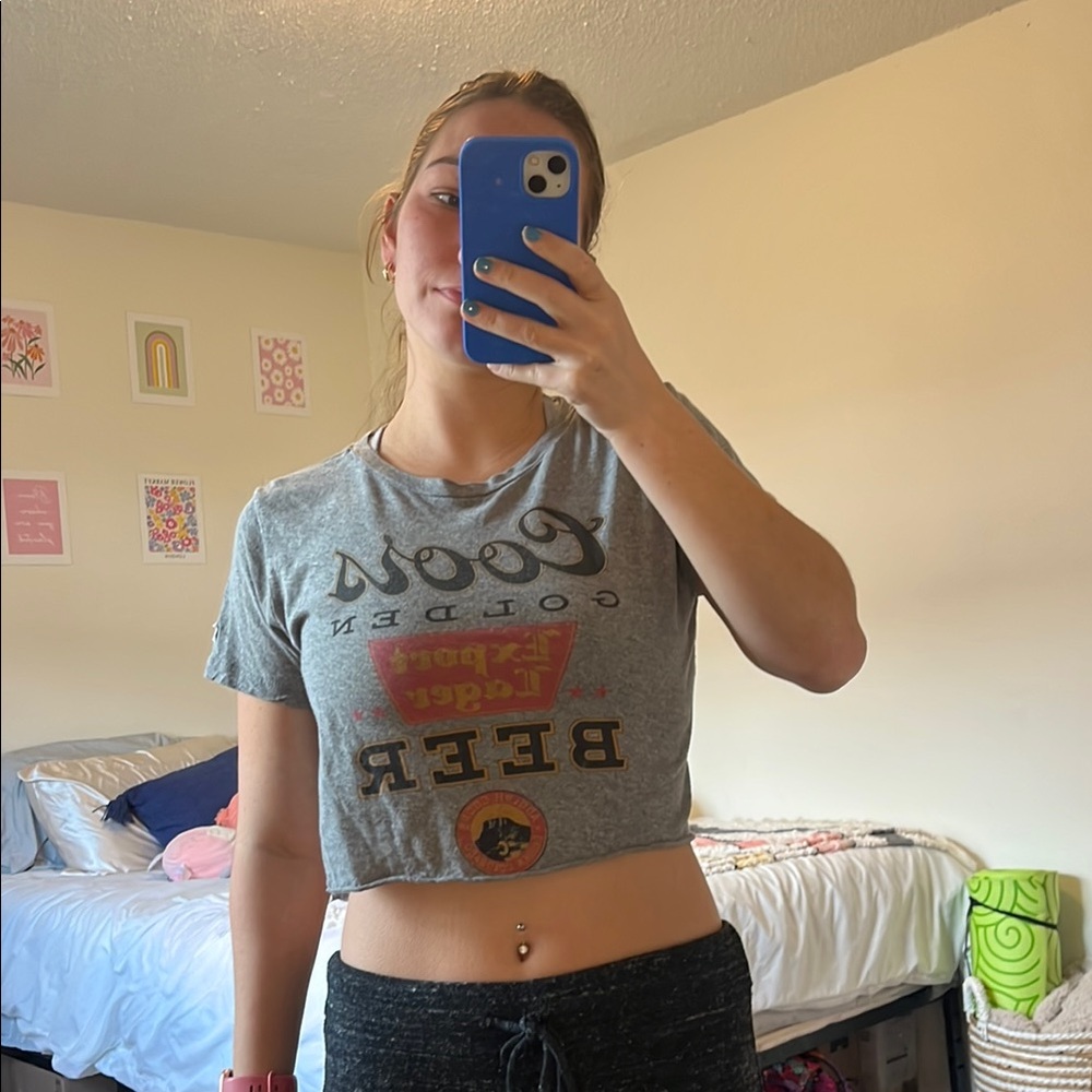 Coors Light Gray Graphic Tee